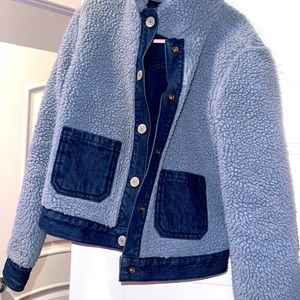 Shearling Denim Jacket